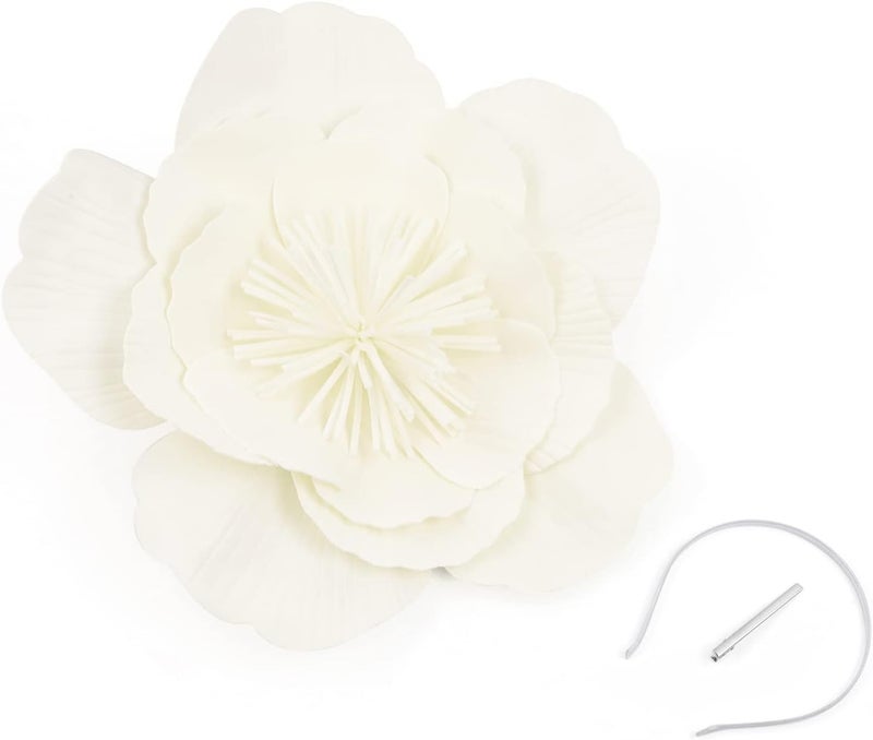 LDFWAY Large Flower Fascinators for Girls Women Tea Party Cocktail Headwear Derby Hats with Headband and Clip for Wedding - Image 2